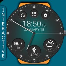 Скачать Black Classic Watch Face (Полная версия) на Андроид